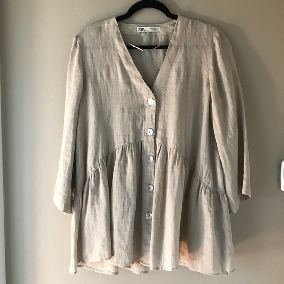 Zara Linen Tunic - Picture 1 of 1